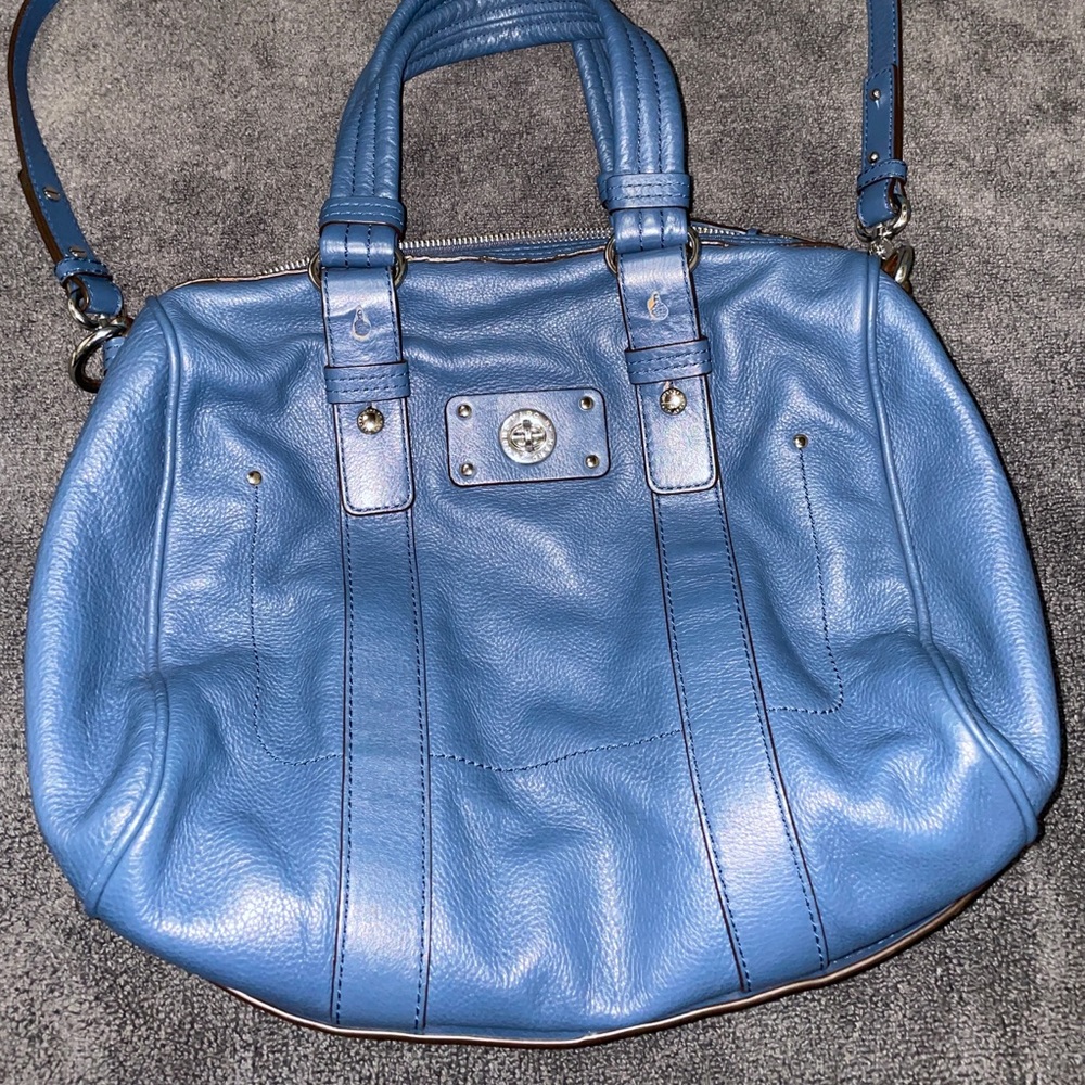 Marc by Marc Jacobs Turnlock crossbody hobo, blue
